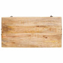 Opbevaringskasse med lås 70 x 35 x 40 cm Massivt mangotræ
