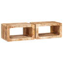 Sengebord 2 pcs Brun 45 x 30 x 24 cm Massivt mangotræ