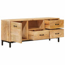 TV-borde med skuffe Brun 110 x 30 x 46 cm Massivt mangotræ