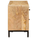 TV-borde med skuffe Brun 110 x 30 x 46 cm Massivt mangotræ