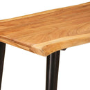 Spiseborde Brun og sort 110 x 55 x 78 cm Massivt mangotræ