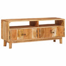 Opbevaringsskabe med dør Brun 110 x 30 x 45 cm Massivt mangotræ