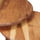 Nesting Kaffeborde 2 pcs Brun Massivt Akacietræ