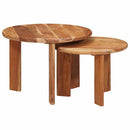 Nesting Kaffeborde 2 pcs Brun Massivt Akacietræ