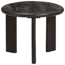 Nesting Kaffeborde 2 pcs Hvid Massivt mangotræ