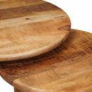 Nesting Kaffeborde 3 pcs Brun Massivt mangotræ