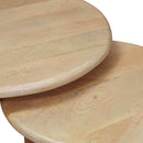 Nesting Kaffeborde 3 pcs Sort Massivt mangotræ