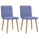 spisebordsstole 2 stk. Jeans blåt stof
