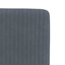 spisebordsstole 2 stk. fløjl mørkegrå