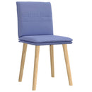 spisebordsstole 2 stk. Jeans blåt stof