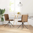 Spisebordsstol Brun Faux Suede Læder