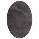 Områdetæpper Oval HUARTE Antracit 160 x 230 cm 100% polyester