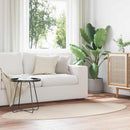 Områdetæpper Oval HUARTE Beige 100 x 200 cm 100% polyester