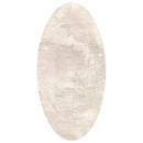 Områdetæpper Oval HUARTE Beige 100 x 200 cm 100% polyester