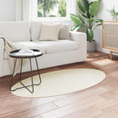 Områdetæpper Oval HUARTE Creme 80 x 150 cm 100% polyester