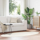 Områdetæpper Oval HUARTE Creme 100 x 200 cm 100% polyester