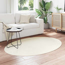 Områdetæpper Oval HUARTE Creme 120 x 170 cm 100% polyester