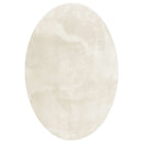 Områdetæpper Oval HUARTE Creme 120 x 170 cm 100% polyester