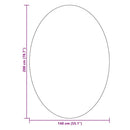 Områdetæpper Oval HUARTE Creme 140 x 200 cm 100% polyester
