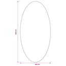 Områdetæpper Oval HUARTE Sandfarvet 100 x 200 cm 100% polyester