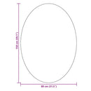 Områdetæpper Oval HUARTE Sandfarvet 160 x 230 cm 100% polyester
