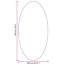 Områdetæpper Oval HUARTE Grå 100 x 200 cm 100% polyester