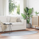 Områdetæpper Oval HUARTE Grå 120 x 170 cm 100% polyester