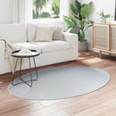 Områdetæpper Oval HUARTE Grå 120 x 170 cm 100% polyester