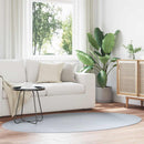 Områdetæpper Oval HUARTE Grå 140 x 200 cm 100% polyester
