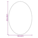 Områdetæpper Oval HUARTE Grå 160 x 230 cm 100% polyester