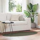 Områdetæpper Oval HUARTE Skovgrøn 80 x 150 cm 100% polyester