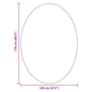 Områdetæpper Oval HUARTE Skovgrøn 170 x 120 cm 100% polyester