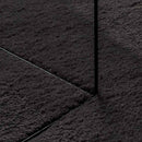 Tæppe HUARTE Sort 80 x 150 cm Polyester