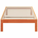 sengeramme uden madras 80x200 cm massivt fyrretræ gyldenbrun