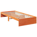 daybed uden madras 100x200 cm massivt fyrretræ gyldenbrun