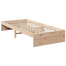 daybed uden madras 80x200 cm massivt fyrretræ