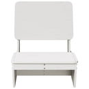 havestol 60x64x70,5 cm massivt fyrretræ hvid
