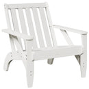 Adirondack-havestol 75x77x77 cm massivt fyrretræ hvid