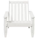 Adirondack-havestol 75x77x77 cm massivt fyrretræ hvid