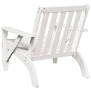 Adirondack-havestol 75x77x77 cm massivt fyrretræ hvid