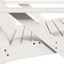 Adirondack-havestole 2 stk. 75x77x77 cm massivt fyrretræ hvid