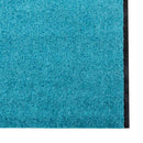 Dørmåtte Cyan og Sort 120 x 350 cm 100% polyamid