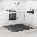 Anti-slip Shaggy tæppe Mørkegrå 120 x 120 cm PP