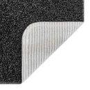 Anti-slip Shaggy tæppe Mørkegrå 160 x 160 cm PP