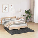 Anti-slip Shaggy tæppe Mørkegrå 160 x 160 cm PP