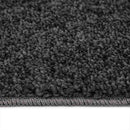 Anti-slip Shaggy tæppe Mørkegrå 200 x 200 cm PP