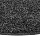 Anti-slip Shaggy tæppe Mørkegrå 90 x 90 cm PP