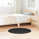 Anti-slip Shaggy tæppe Mørkegrå 90 x 90 cm PP