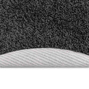 Anti-slip Shaggy tæppe Mørkegrå 160 x 160 cm PP