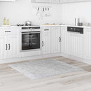 Anti-slip Shaggy tæppe Grå 120 x 120 cm PP